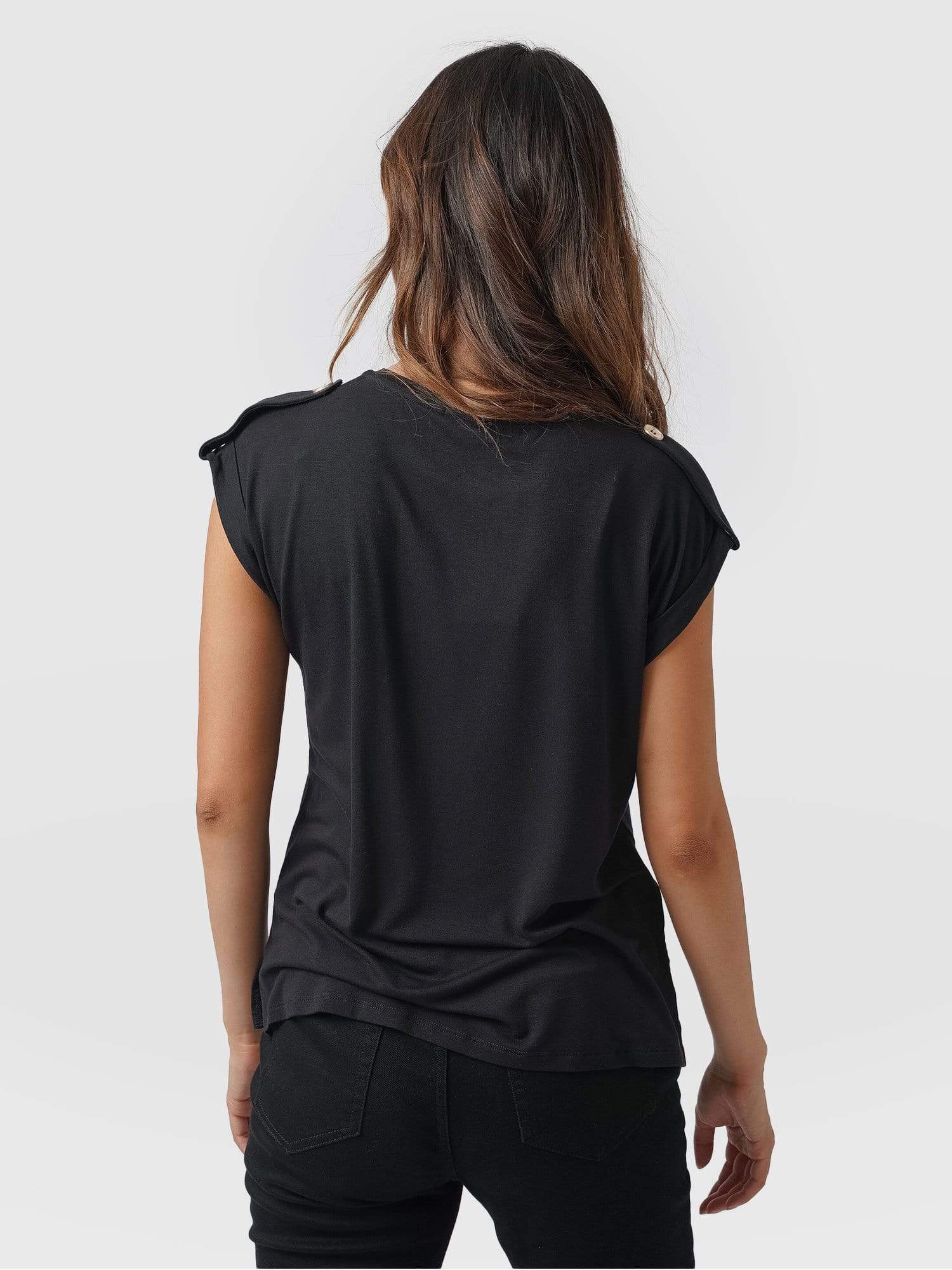 Turn-Up Tee - Black